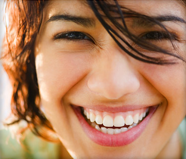 woman smiling